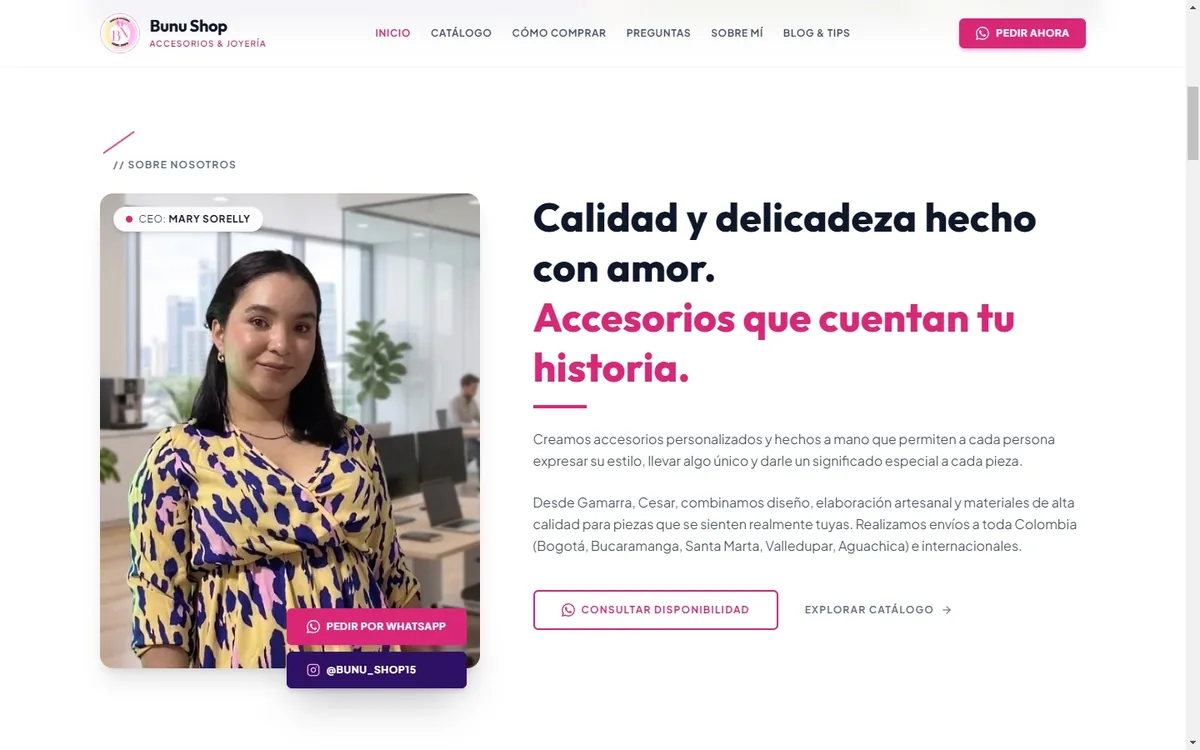 Bunu Shop — Accesorios y joyería artesanal — Colombia